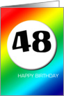 Rainbow birthday - 48 card