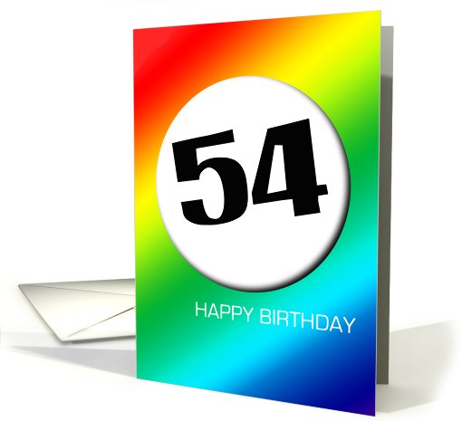 Rainbow birthday - 54 card (421240)