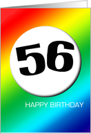 Rainbow birthday - 56 card