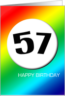 Rainbow birthday - 57 card
