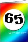 Rainbow birthday - 65 card