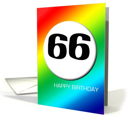 Rainbow birthday - 66 card (424882)
