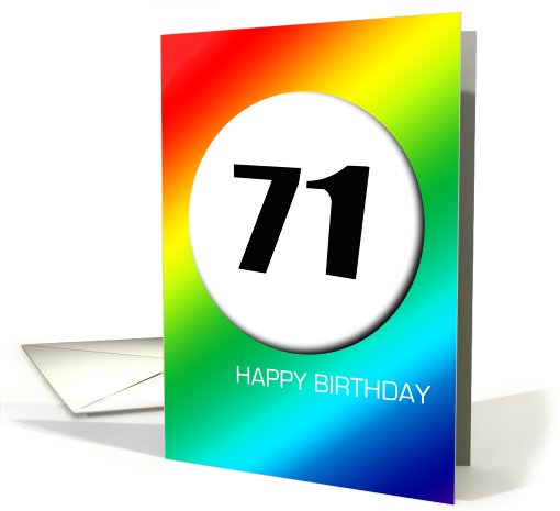 Rainbow birthday - 71 card (424895)