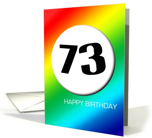 Rainbow birthday - 73 card (424902)