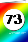 Rainbow birthday - 73 card