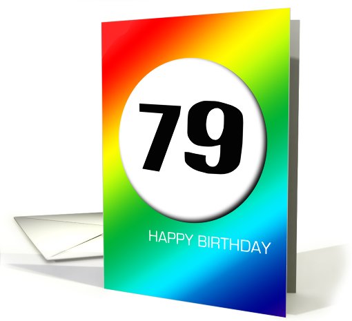 Rainbow birthday - 79 card (426036)