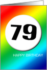 Rainbow birthday - 79 card