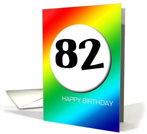Rainbow birthday - 82 card (426357)
