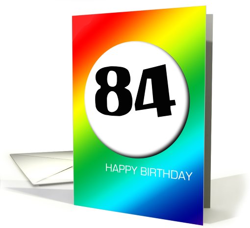 Rainbow birthday - 84 card (426359)