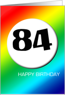 Rainbow birthday - 84 card