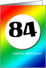 Rainbow birthday - 84 card