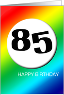 Rainbow birthday - 85 card