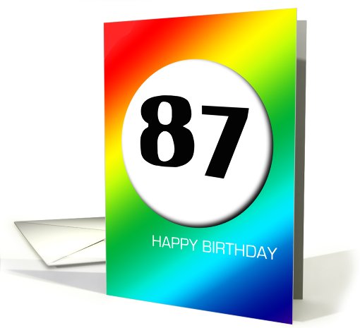 Rainbow birthday - 87 card (427271)