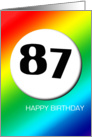 Rainbow birthday - 87 card