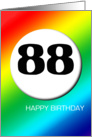 Rainbow birthday - 88 card