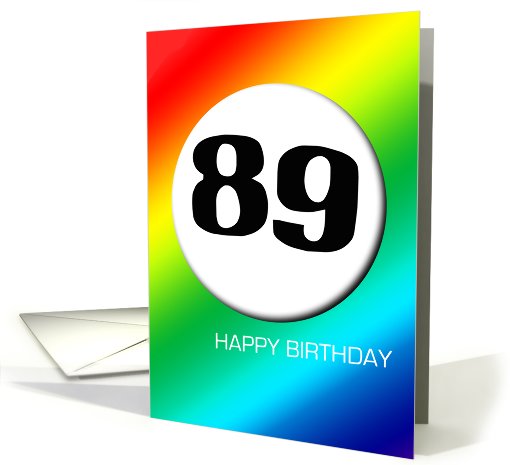 Rainbow birthday - 89 card (427275)