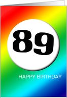 Rainbow birthday - 89 card