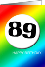 Rainbow birthday - 89 card