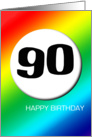 Rainbow birthday - 90 card