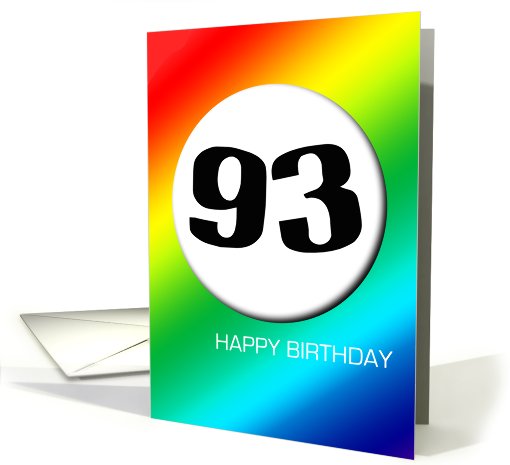 Rainbow birthday - 93 card (427290)