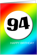 Rainbow birthday - 94 card