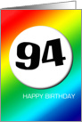 Rainbow birthday - 94 card