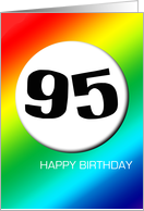Rainbow birthday - 95 card