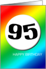 Rainbow birthday - 95 card