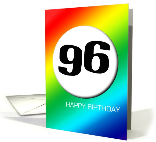 Rainbow birthday - 96 card (427325)