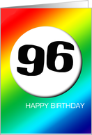 Rainbow birthday - 96 card