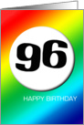 Rainbow birthday - 96 card