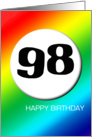 Rainbow birthday - 98 card