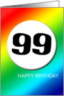 Rainbow birthday - 99 card