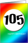 Rainbow birthday - 105 card