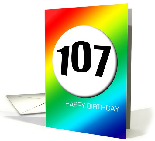 Rainbow birthday - 107 card (427576)