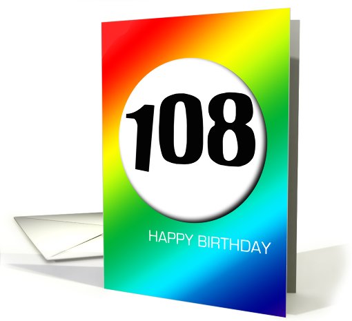 Rainbow birthday - 108 card (427577)