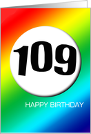 Rainbow birthday - 109 card