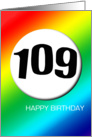 Rainbow birthday - 109 card