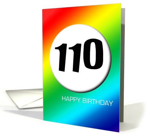 Rainbow birthday - 110 card (427583)