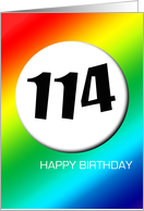 Rainbow birthday - 114 card