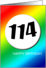 Rainbow birthday - 114 card