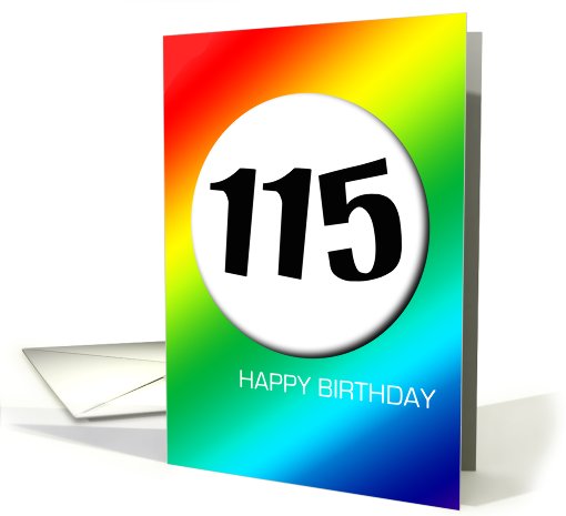 Rainbow birthday - 115 card (427628)