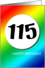 Rainbow birthday - 115 card