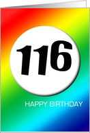 Rainbow birthday - 116 card
