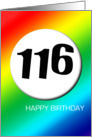 Rainbow birthday - 116 card