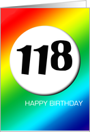 Rainbow birthday - 118 card