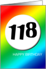 Rainbow birthday - 118 card