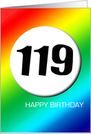 Rainbow birthday - 119 card