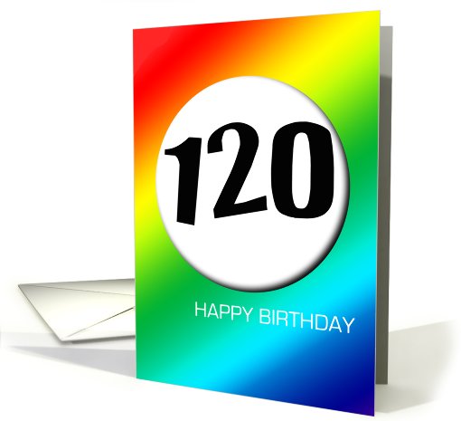 Rainbow birthday - 120 card (427667)