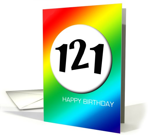 Rainbow birthday - 121 card (427992)